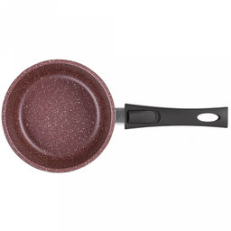 Ковш с тефлоновым покрытием 1,0л, д16см "Шоколад", h7см, s0,4см, съемная ручка из термостойкого пластика (Россия)