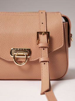 Сумка через плечо Azaro 3684 бежевая нуга