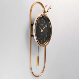 Часы настенные интерьерные «Олень», серия: Маятник, бесшумные, плавный ход, 69×30 см, d=26 см, от батареек 2хАА