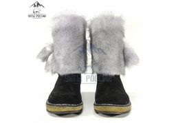 Подростковые, голубая норка, войлочная подошва,