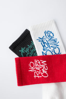 3-PACK OF GRAFFITI TEXT SOCKS - Zara фото 3
