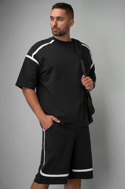 Мужской костюм оверсайз из футера двухнитки Happyfox  фото 3