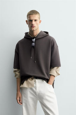 INTERLOCK HOODIE WITH LABEL - Zara фото 2