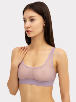 Топ женский прозрачный фиолетовый морской туман 422534