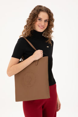 Женская коричневая сумка через плечо Неожиданная скидка в корзине