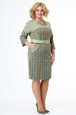 Платье ANELLI 1069 зеленый