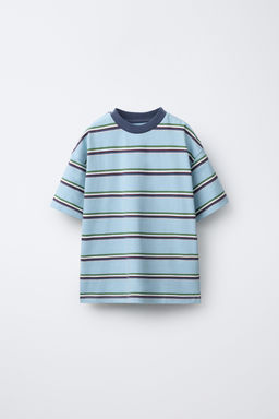 STRIPED PRINT T-SHIRT - Zara фото 7
