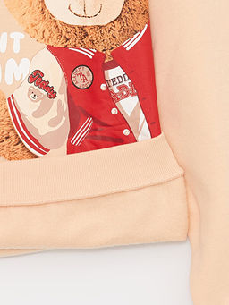 Bisiklet Yaka Bask?l? Uzun Kollu K?z ?ocuk Sweatshirt - Waikiki фото 2