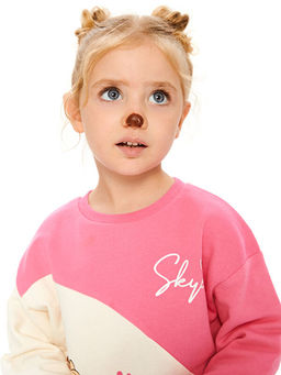 Bisiklet Yaka Uzun Kollu Paw Patrol Bask?l? K?z Bebek Sweatshirt - Waikiki фото 2