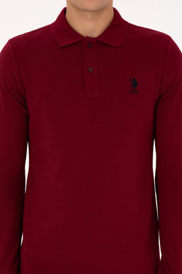 Erkek Bordo Basic Sweatshirt