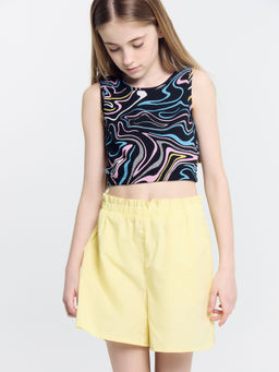 Шорты для девочек в желтом цвете - Mark formelle фото 2