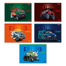 Светоч 40АЛСК4_3_3_9 Альбом для рисования, глянц.ламинация, 100 г/м2 A4 29 х 20.5 см 40 л. 5 шт. на скобе 000225 Монстр-машина