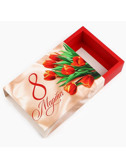 Цена за 5 шт. Коробка для сладостей 8 марта, 20?15?5 см