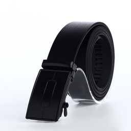 Ремень мужской, 120×3.5 см, металлическая пряжка автомат, регулируемая длина, чёрный