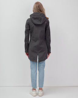 Парка спортивная женская с капюшоном softshell темно-серого цвета 9568TC - Mtforce фото 45