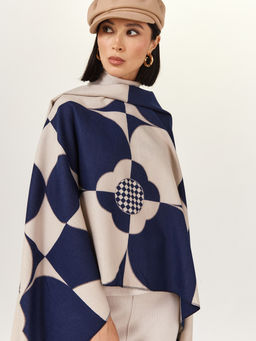 в составе ШЕРСТЬ  и КАШЕМИР Большой, мягкий, теплый  двусторонний палантин - Tantino фото 3