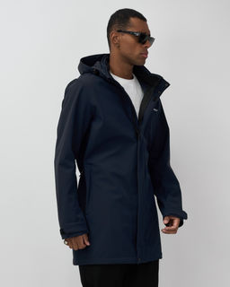 Парка спортивная мужская с капюшоном softshell темно-синего цвета 9565TS - Mtforce фото 8