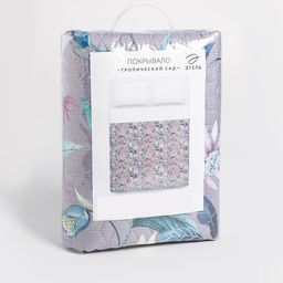 Покрывало Этель 2 сп Тропический сад, 180х210 см, микрофибра  фото 4