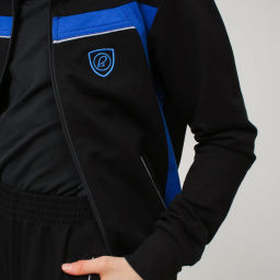 RODOS Спортивный костюм М-187д Чёрный/Васильковый