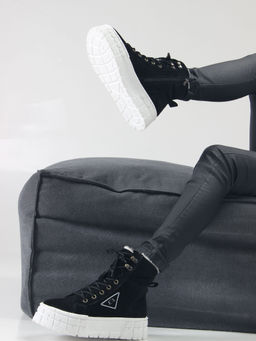 Ботинки 216.212131w. черный замша/Шерсть