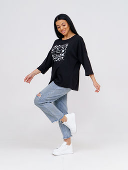 Туника женская, цвет темно-синий - Барболета фото 23