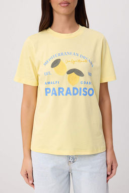 A__k Sar_ Bask_l_ Regular/Normal Kal_p Bisiklet Yaka _rme T-Shirt TWOSS26TS00294 - Trendyolmilla фото 3