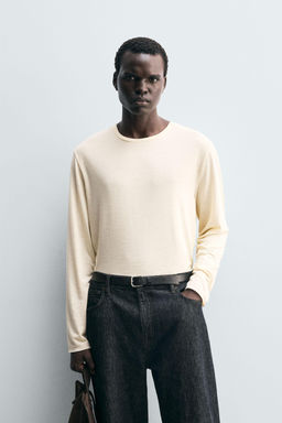 LIGHTWEIGHT LONG SLEEVE T-SHIRT - Zara фото 2