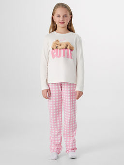 Комплект для девочек розовый с надписью Cutie beauty