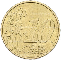 Монета 10 евроцентов 2002 года G Германия