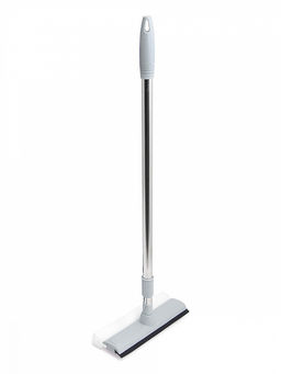 Окномойка с телескопической ручкой 75-125 серый сталь+пенополиуретан+резина