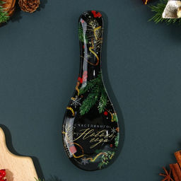 Подарочный набор новогодний Счастливого Нового года: подставка под ложку, лопатка