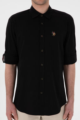 Erkek Siyah Uzun Kollu Basic G_mlek Sepette S_rpriz _ndirim - U.s. polo assn фото 6