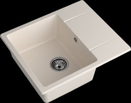 Мойка GRANFEST GF-UR-258L белый 1-чаша+крыло