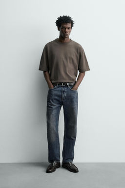 JEANS STRAIGHT ANKLE FIT / ?ndigo