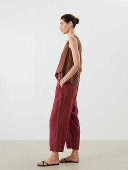 Beli Lastikli Modal Kar???ml? Kad?n Pantolon