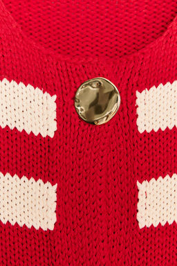 STRIPED KNIT WAISTCOAT TOP - Zara фото 7