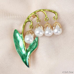 Брошь Ландыш / 1956-4 /уп 24/