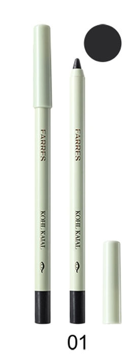 FARRES /W209-01/ Карандаш-подводка Водостойкий КАЯЛ № 01 Чёрный.(6)