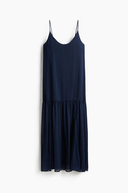 Vestido largo de gasa