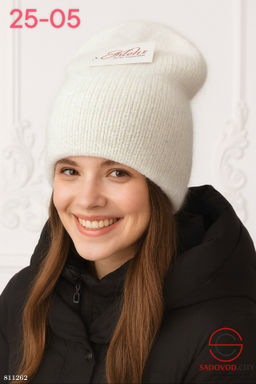 Шапка женская из ангоры - Bruno фото 5