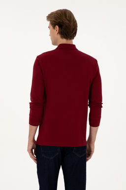 Erkek Bordo Basic Sweatshirt Sepette S_rpriz _ndirim - U.s. polo assn фото 5