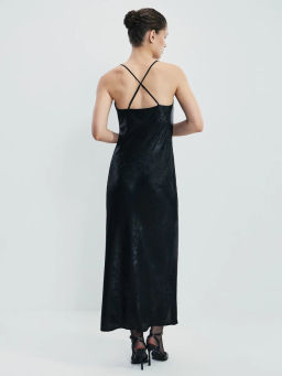 Платье миди из блестящей ткани / Zarina  фото 8