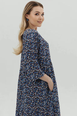 Платье штапель 5872/111/Джинсовый - Rise фото 4