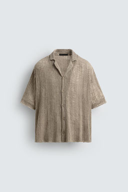 TEXTURED KNIT SHIRT - Zara фото 7