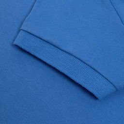 Футболка поло женская MINAKU: Basic line, васильковая, размер 52