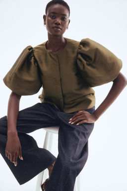 Blusa con mangas globo - H&m фото 7