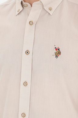 Мужская базовая рубашка с длинным рукавом Stone - U.s. polo assn фото 7