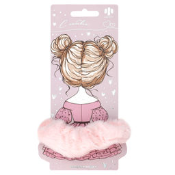 Резинка для волос арт. 71830 / 10 ПУШИСТАЯ (в наборе: 1шт., б/р, вулканизированная резина, полиэстер