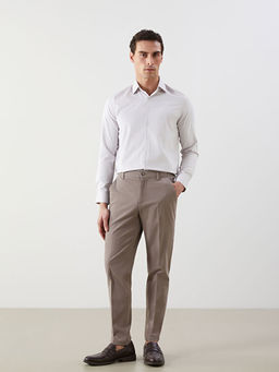 Slim Fit Uzun Kollu ?izgili Arm?rl? Erkek G?mlek