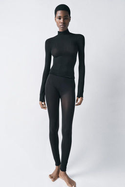 FITTED TOP WITH TOPSTITCHING - Zara фото 2